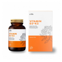 Organic Life Vitamin D3 + K2 suplement diety 60 kapsułek 5101