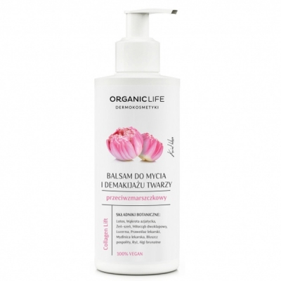 Organic Life Balsam do mycia i demakijażu twarzy Collagen Lift