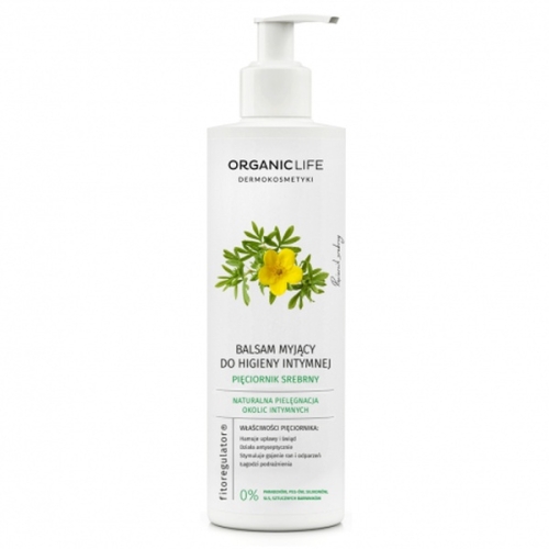 Organic Life Balsam myjący do higieny intymnej z wyciągiem z pięciornika srebrnego