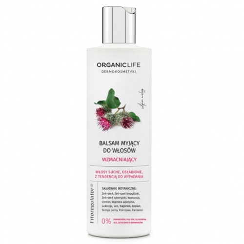 Organic Life Szampon, balsam myjący do włosów wzmacniający