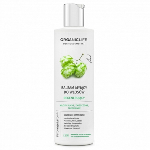 Organic Life Szampon, balsam myjący do włosów regenerujący