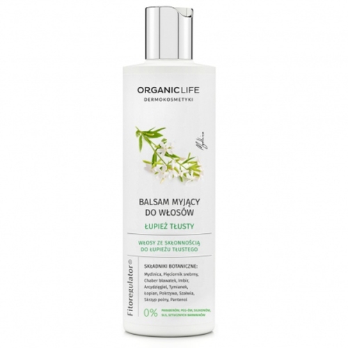 Organic Life Szampon, balsam myjący do włosów - łupież tłusty