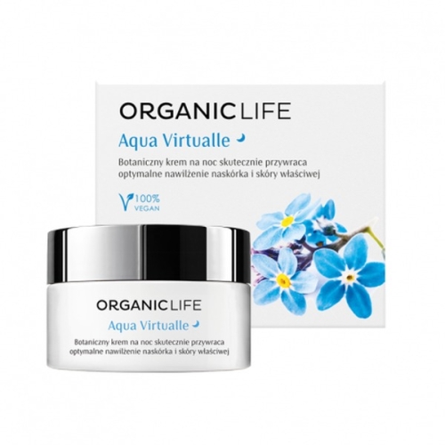Organic Life Botaniczny krem na noc nawilzający Aqua Virtualle