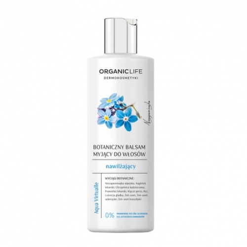 Organic Life Szampon,balsam myjący do włosów nawilżający Aqua Virtualle