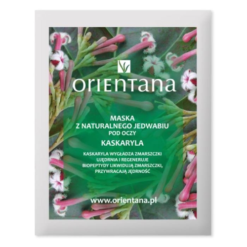 Orientana maska z naturalnego jedwabiu pod oczy kaskaryla