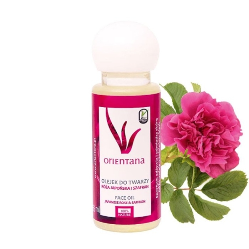 Orientana naturalny olejek do twarzy róża japońska i szafran 55 ml