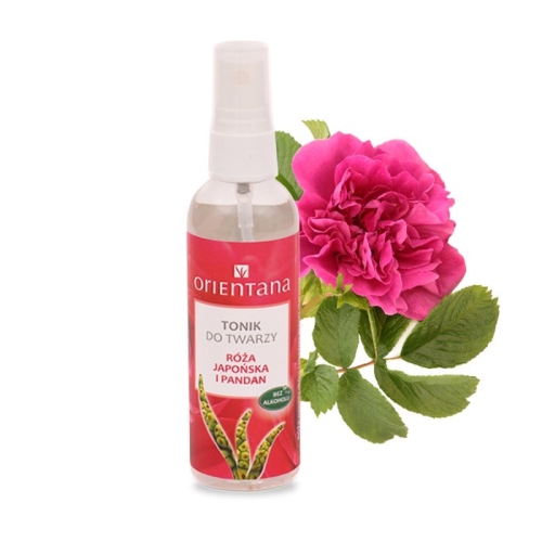 Orientana naturalny tonik do twarzy róża japońska i pandan 100 ml