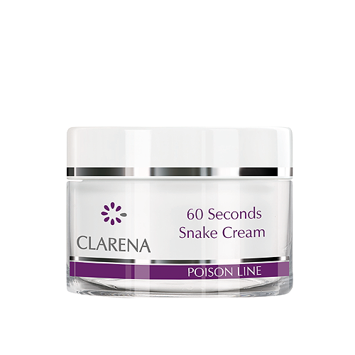 Clarena 60 Seconds Snake Cream Przeciwzmarszczkowy krem z jadem węża 50ml 2239