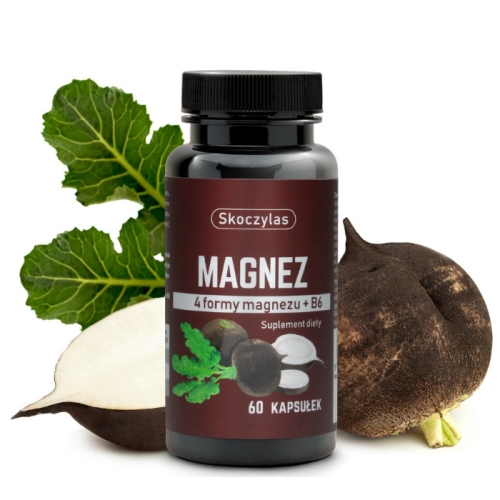 Purelab Marek Skoczylas Magnez 4 formy - czarna rzepa 60 kaps